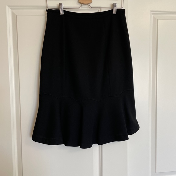 ANN TAYLOR LOFT black wool skirt - Picture 10 of 10